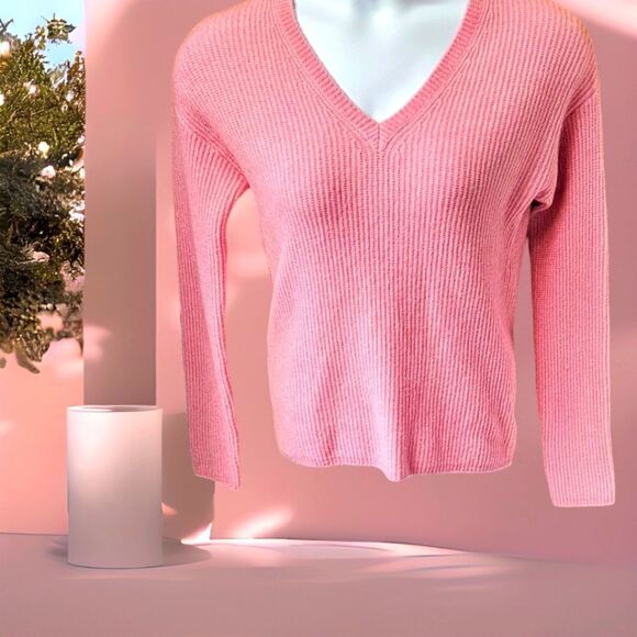 NORDSTROM SIGNATURE Women's New Super Soft V-Neck Cashmere Sweater SIZE XS - Picture 1 of 13